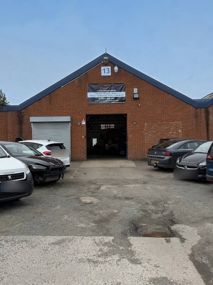 Front of A-Tech Service Centre workshop in Welwyn Garden City